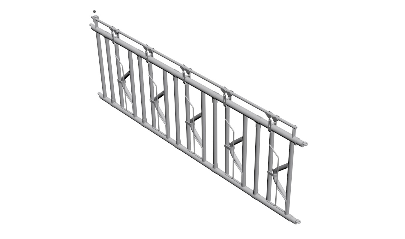 Drabina paszowa zatrzaskowa dla bydła – Agromet Mogilno